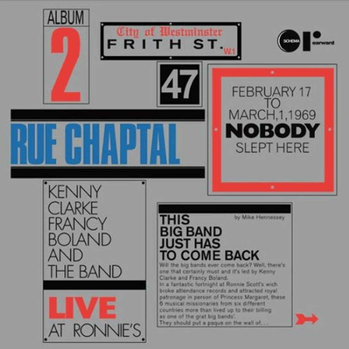 The Kenny Clarke-Francy Boland Big Band RUE CHAPTAL-LIVE AT RONNIE'S (ITA) (Vinyl)