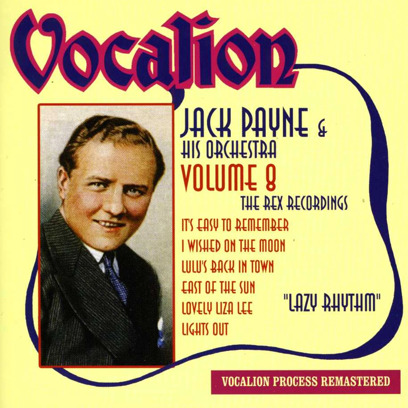 Jack Payne LAZY RHYTHM 8 CD