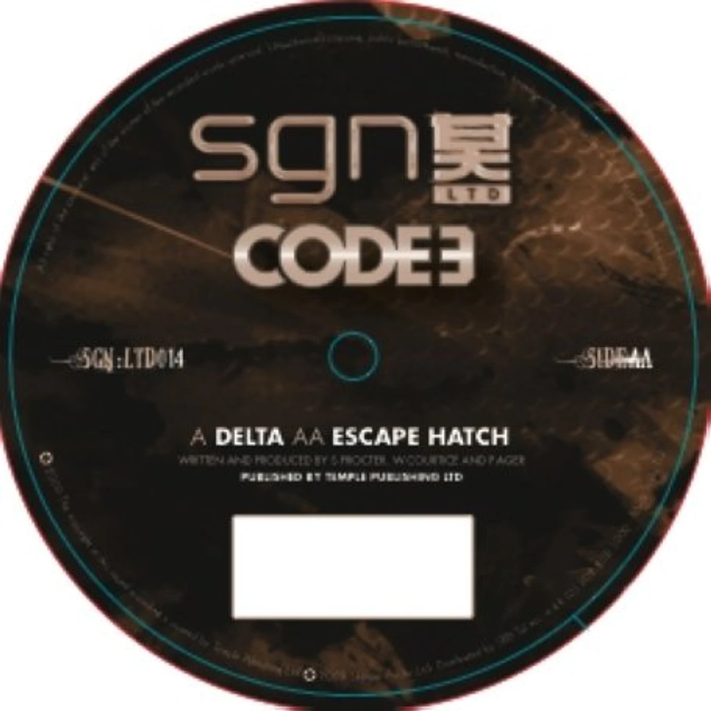 Code 3 DELTA/ESCAPE HATCH Vinyl Record - UK Release