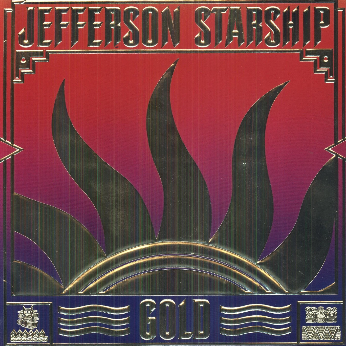 Jefferson Starship Gold Vinyl Record