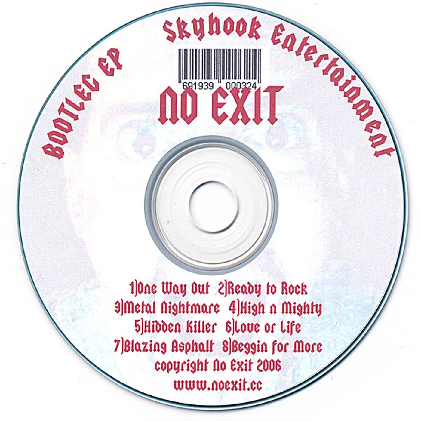 No Exit BOOTLEG EP CD