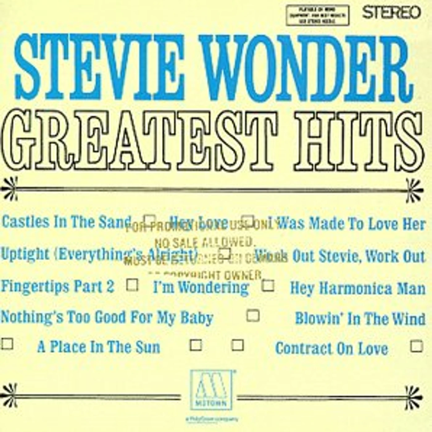 Stevie Wonder GREATEST HITS CD