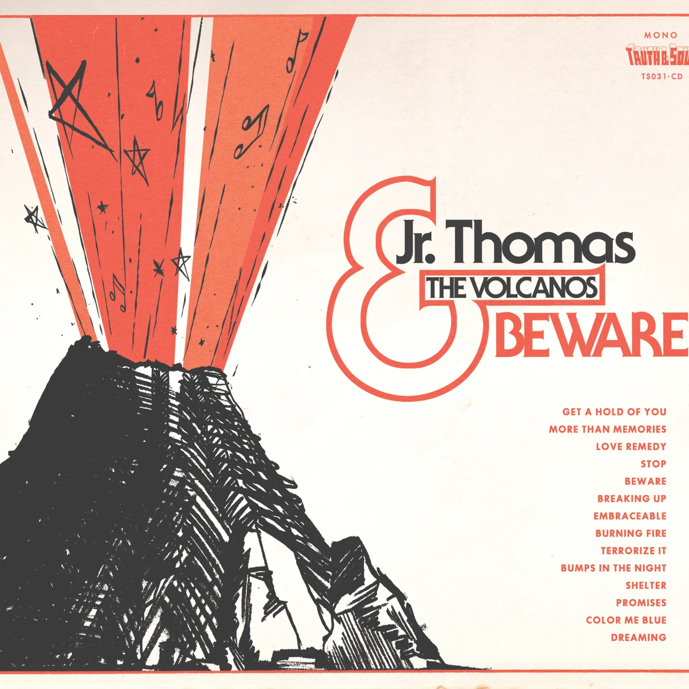 Jr Thomas & The Volcanos BEWARE CD