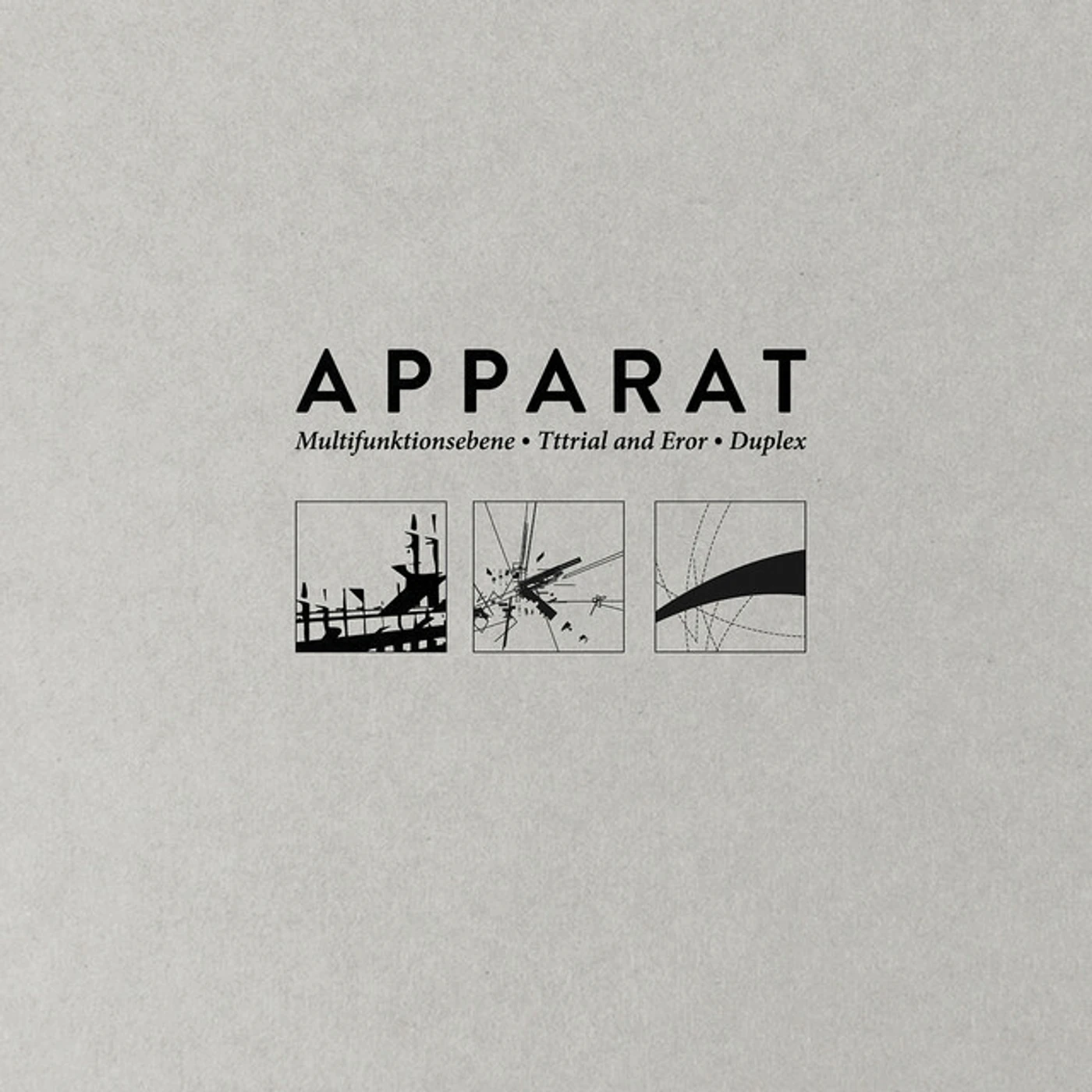 Apparat MULTIFUNKTIONSEBENE TTTRIAL & EROR DUPLEX Vinyl Record
