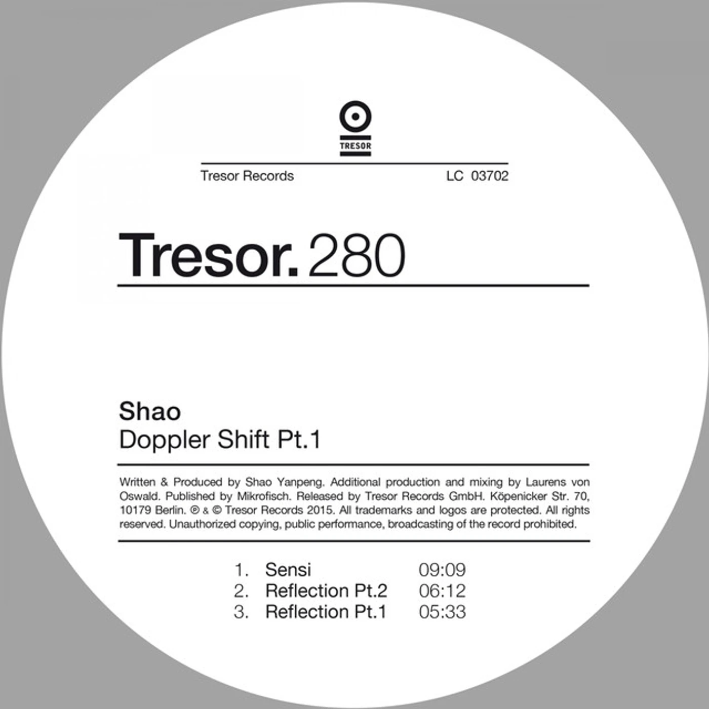 Shao DOPPLER SHIFT PT.1 Vinyl Record