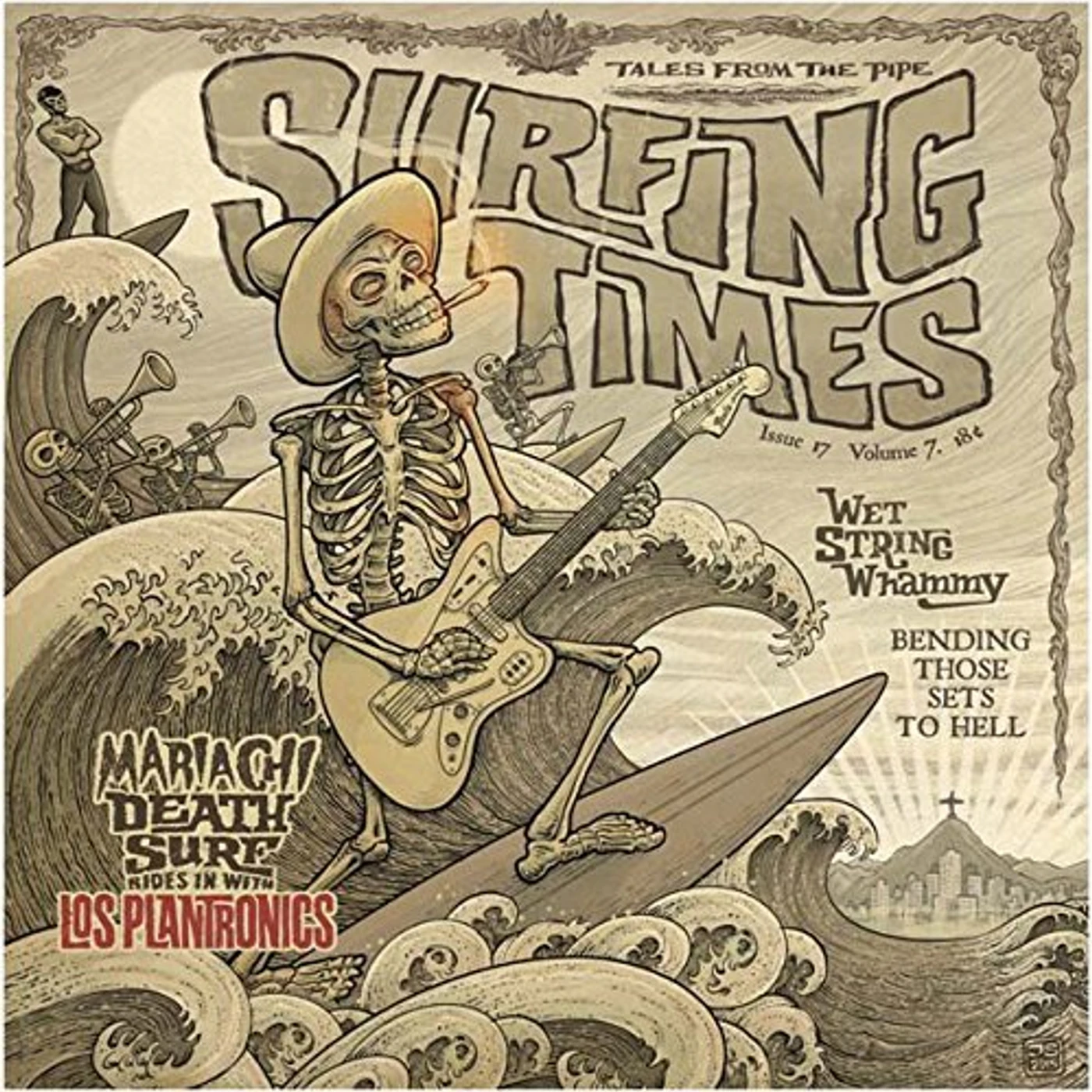 Los Plantronics Surfing Times Vinyl Record