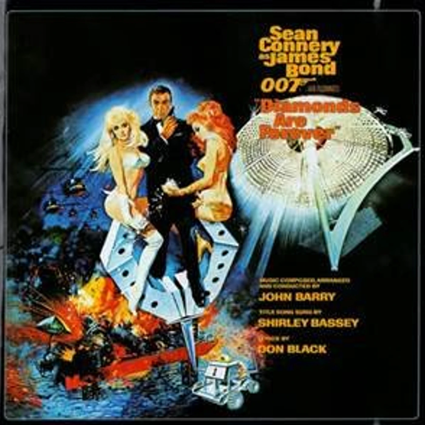 Diamonds Are Forever Original Soundtrack Vinyl Record