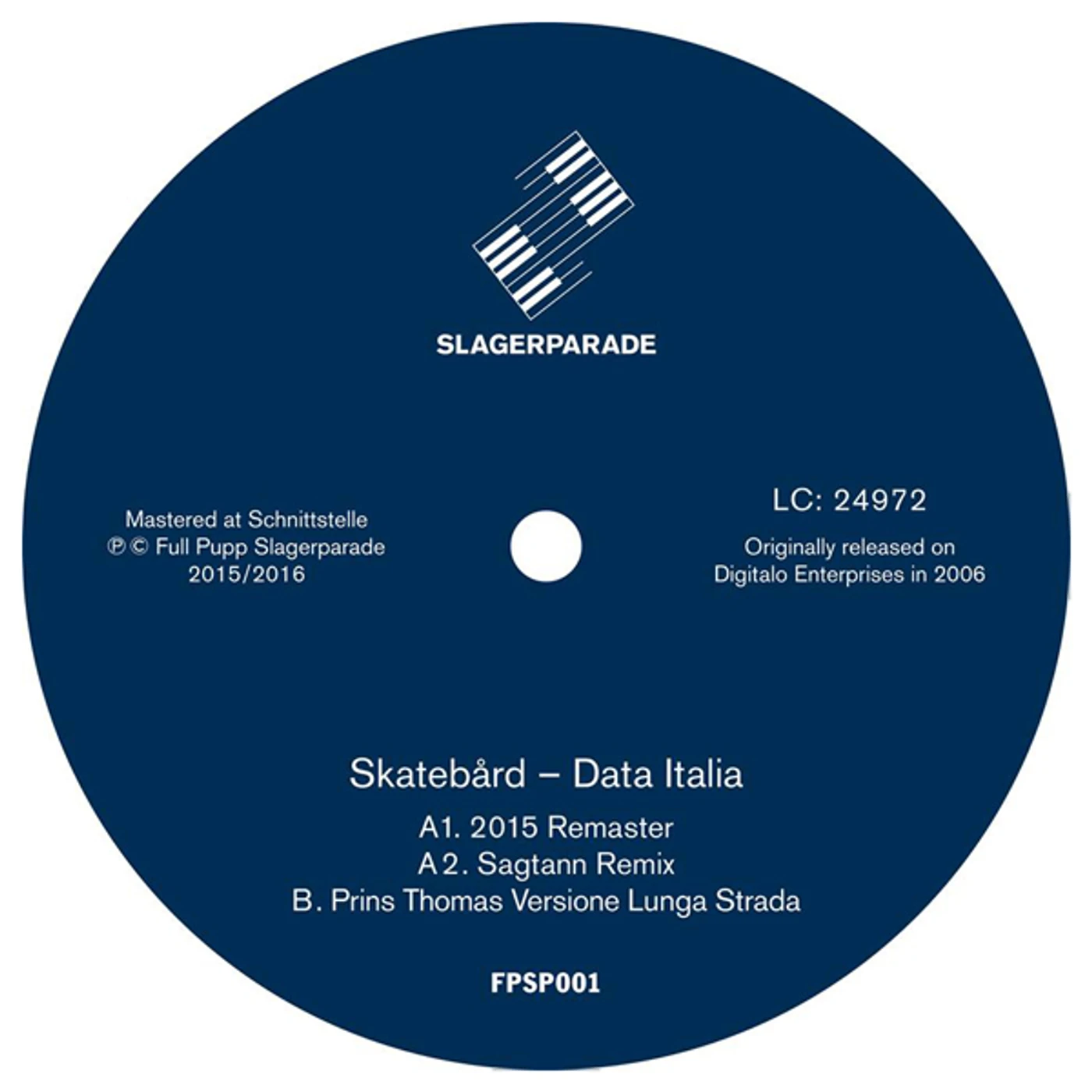Skatebård Data Italia Vinyl Record