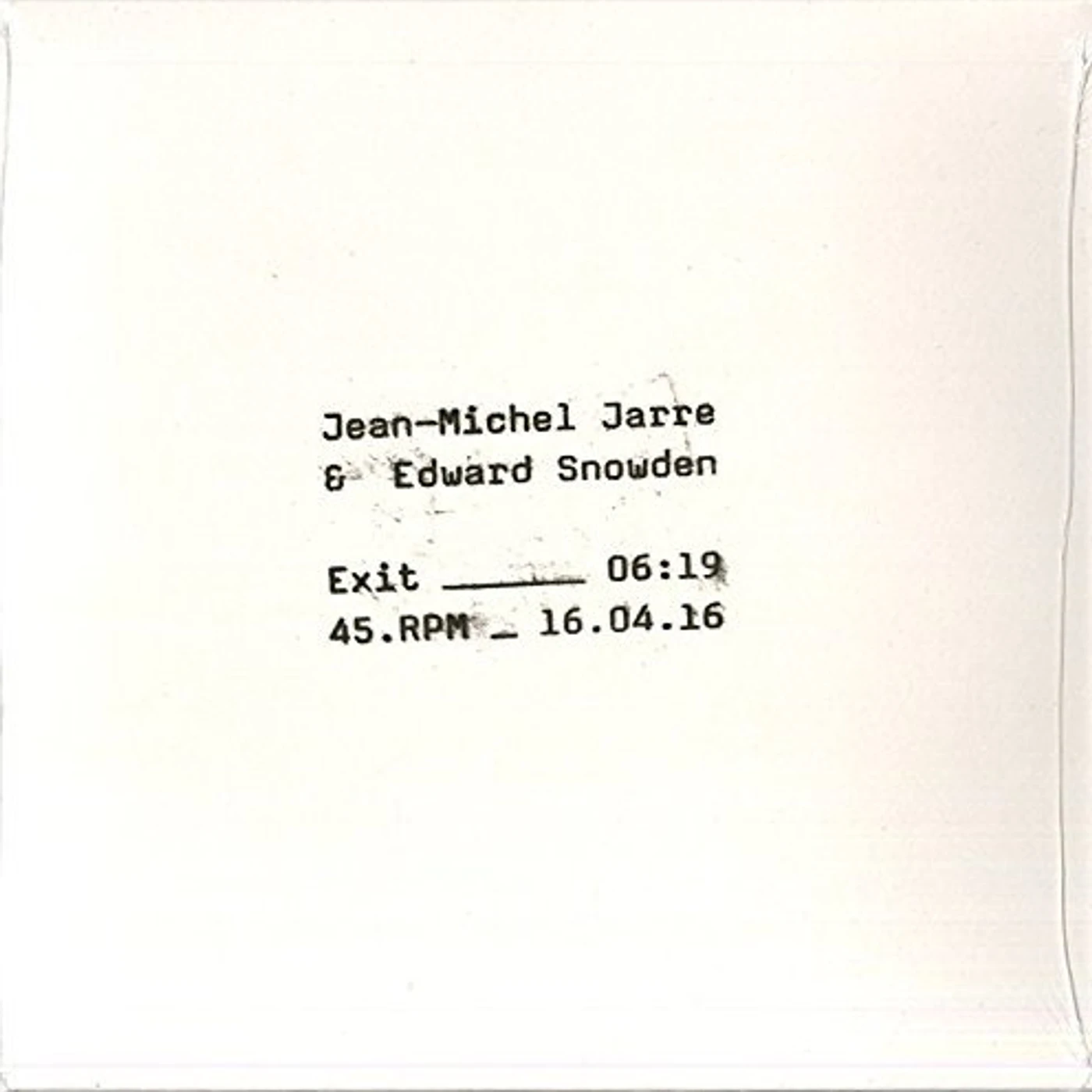 Jean-Michel Jarre Exit Vinyl Record