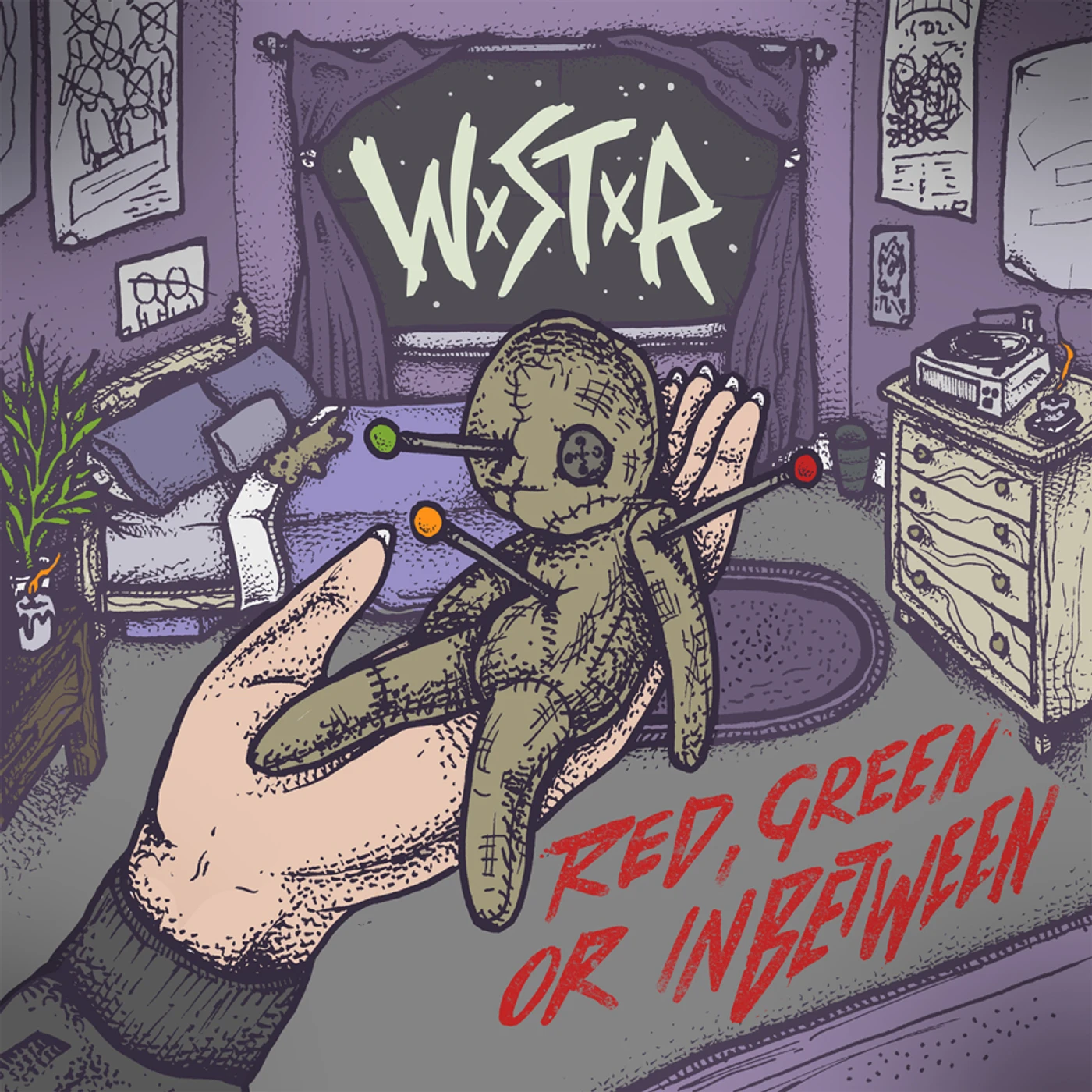 WSTR RED GREEN OR INBETWEEN Vinyl Record - UK Release