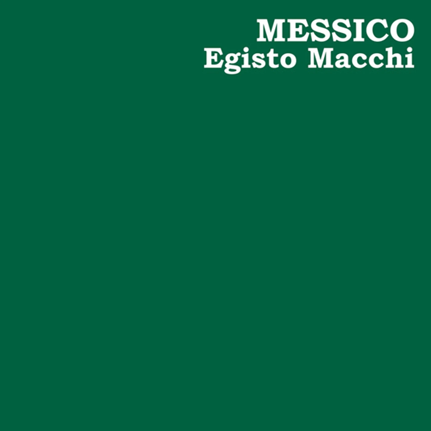 Egisto Macchi Messico Vinyl Record
