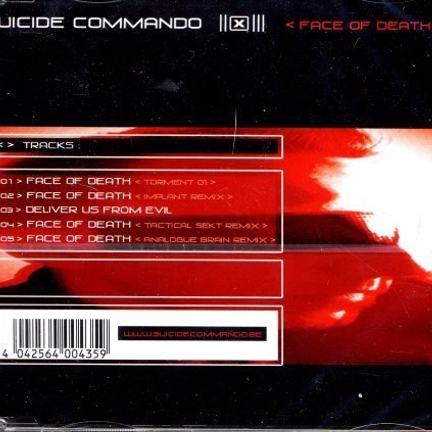Suicide Commando FACE OF DEATH CD