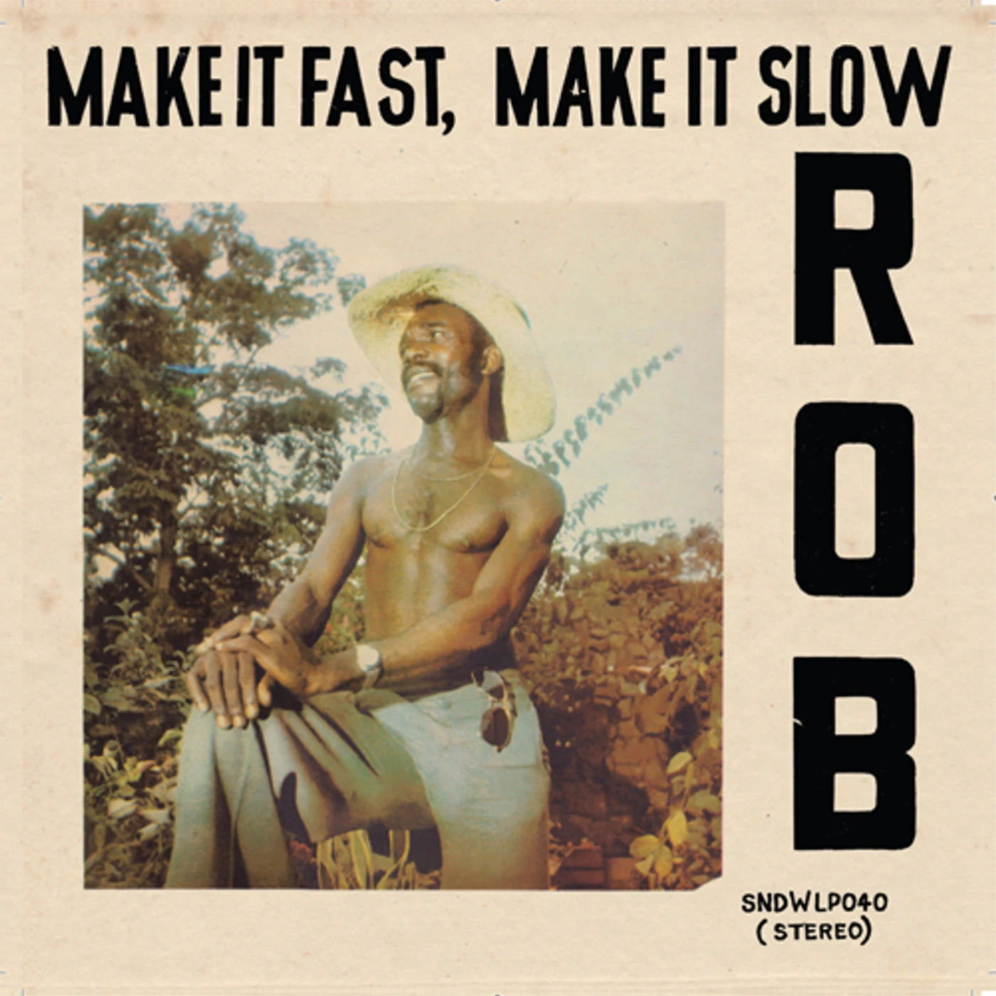 Rob MAKE IT FAST MAKE IT SLOW Vinyl Record