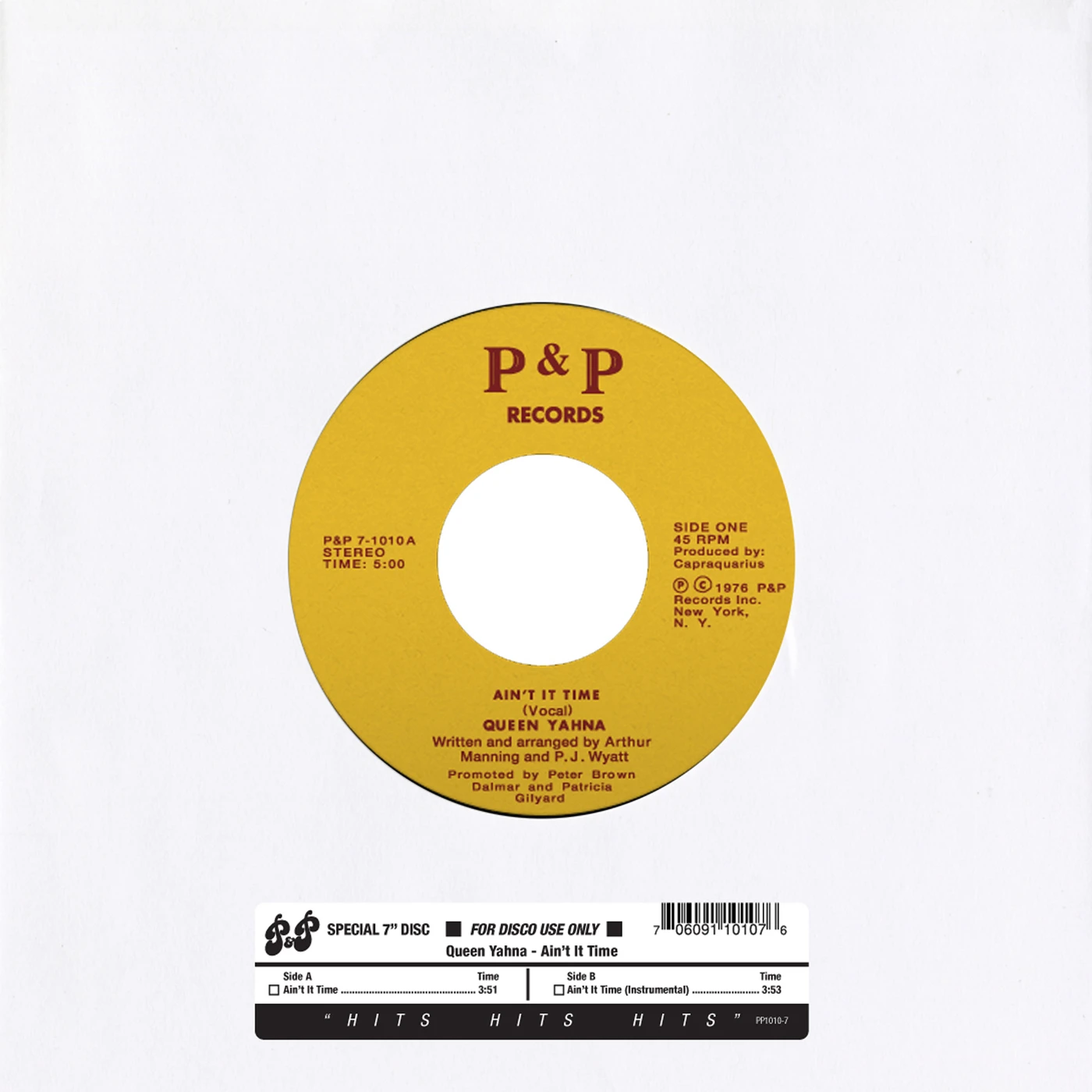 Queen Yahna Ain't It Time Vinyl Record