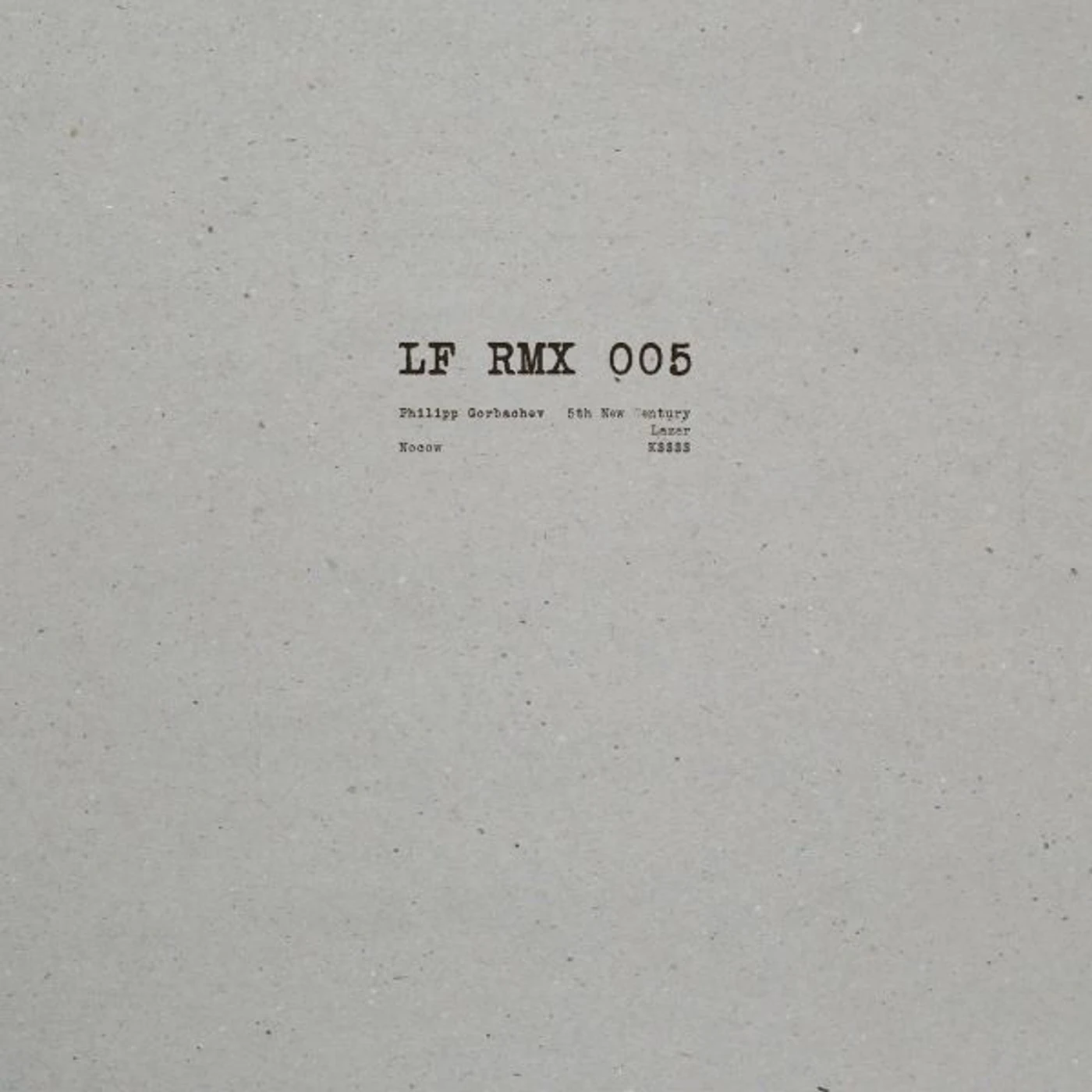 Philipp Gorbachev LF RMX 005 Vinyl Record