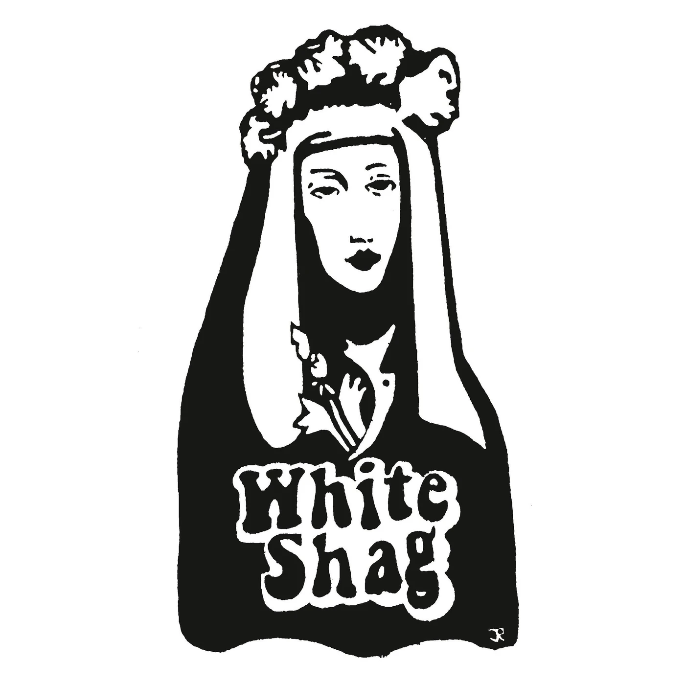 White Shag Vinyl Record