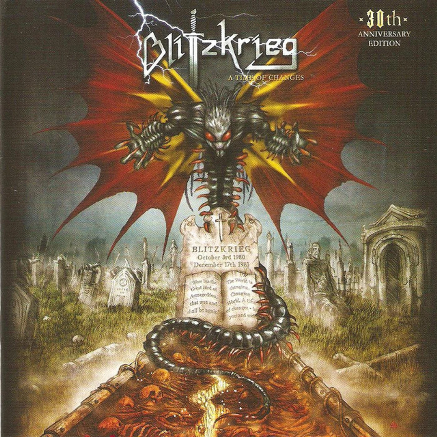 Blitzkrieg TIME OF CHANGES 30TH ANNIVERSARY EDITION Vinyl Record