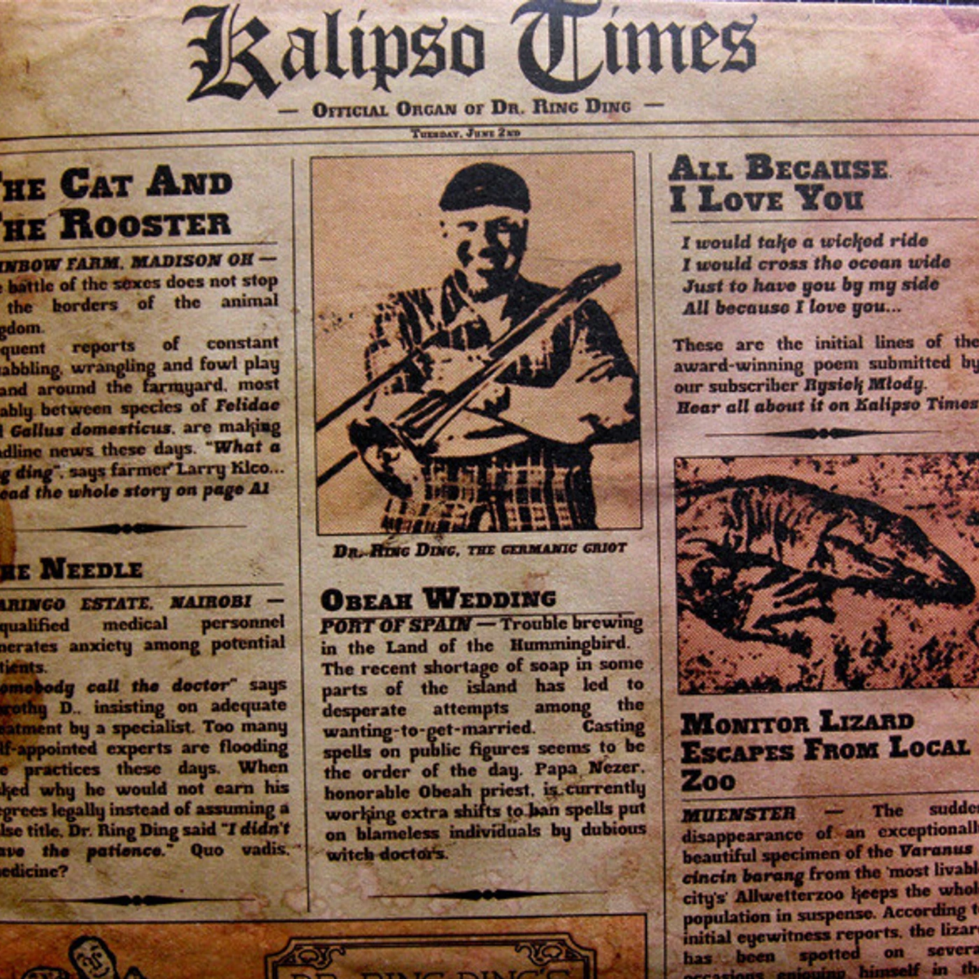 Dr. Ring-Ding & The Senior Allstars KALIPSO TIMES Vinyl Record