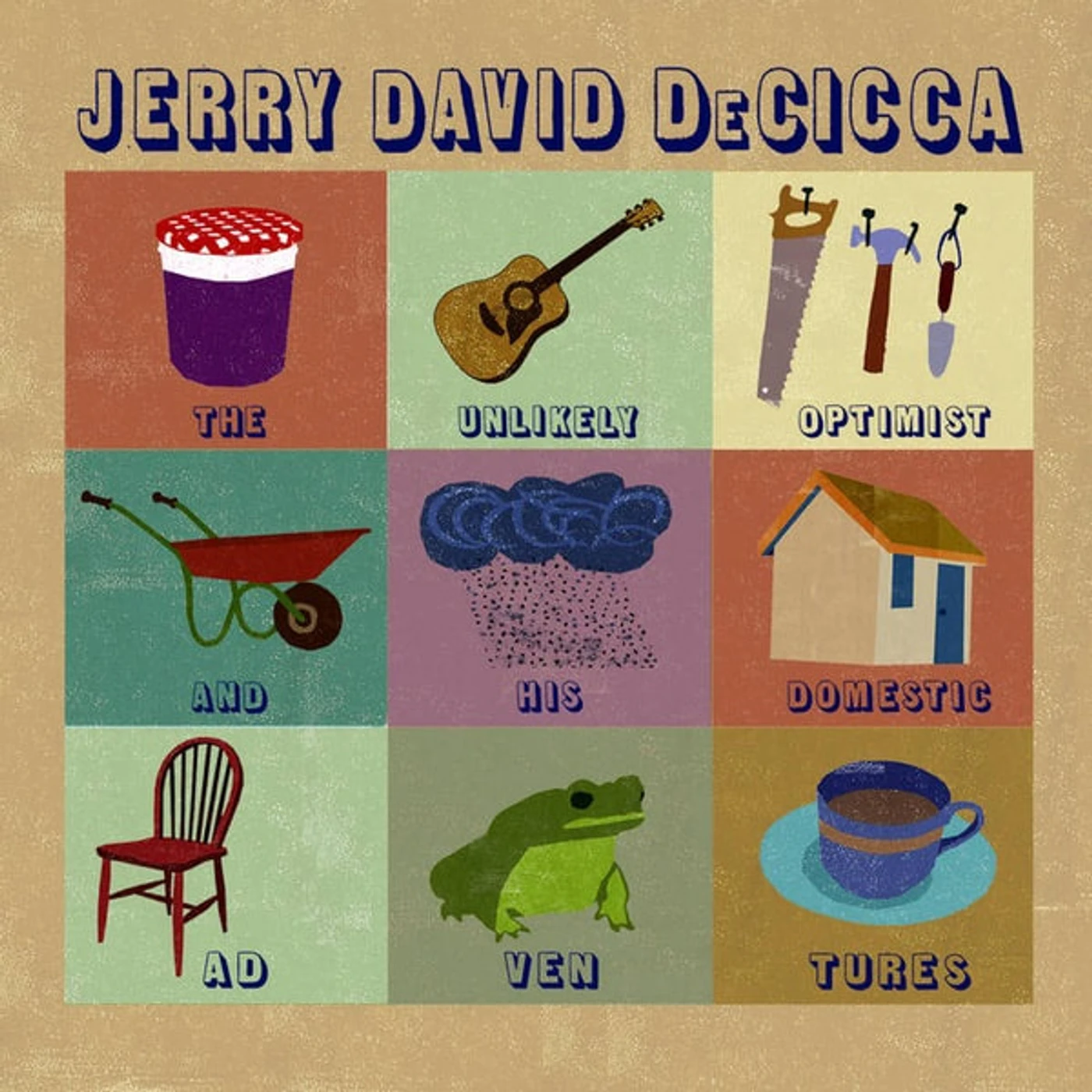 Jerry David DeCicca UNLIKELY OPTIMIST & HIS DOMESTIC ADVENTURES Vinyl Record