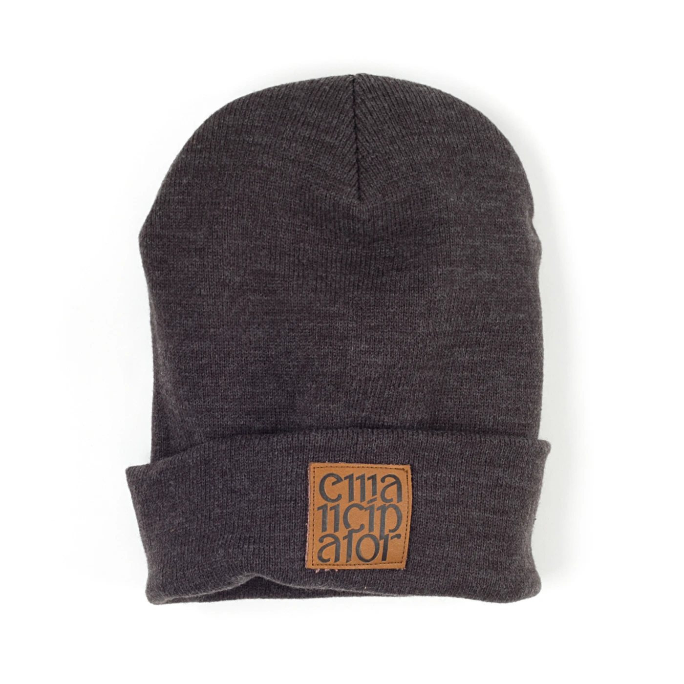 Emancipator Leather Patch Beanie
