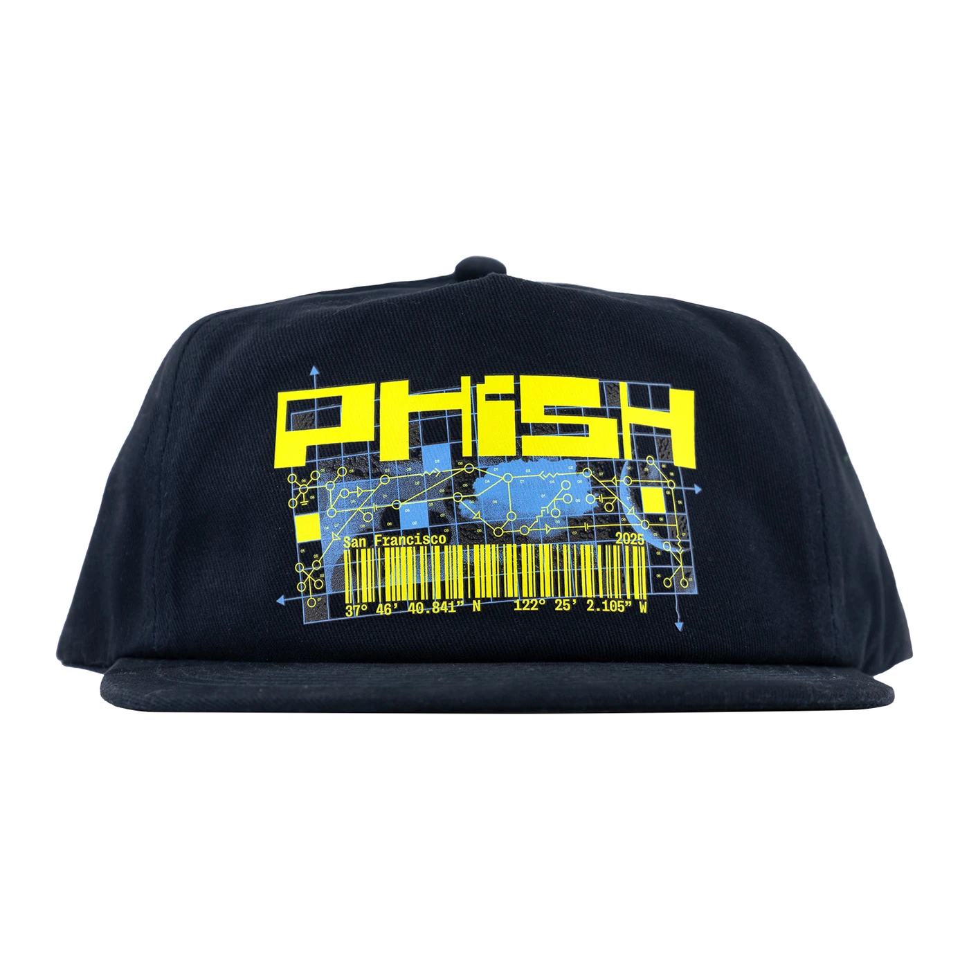 Phish Spring Tour 2025 San Francisco Barcode Hat