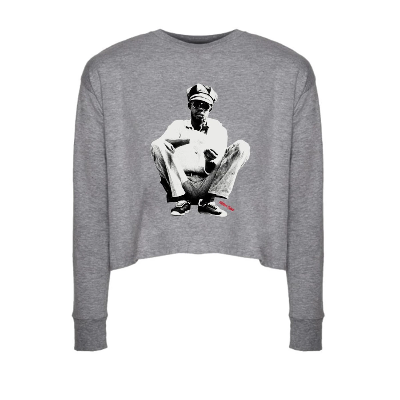 Peter Tosh Squat Long Sleeve Crop Tee