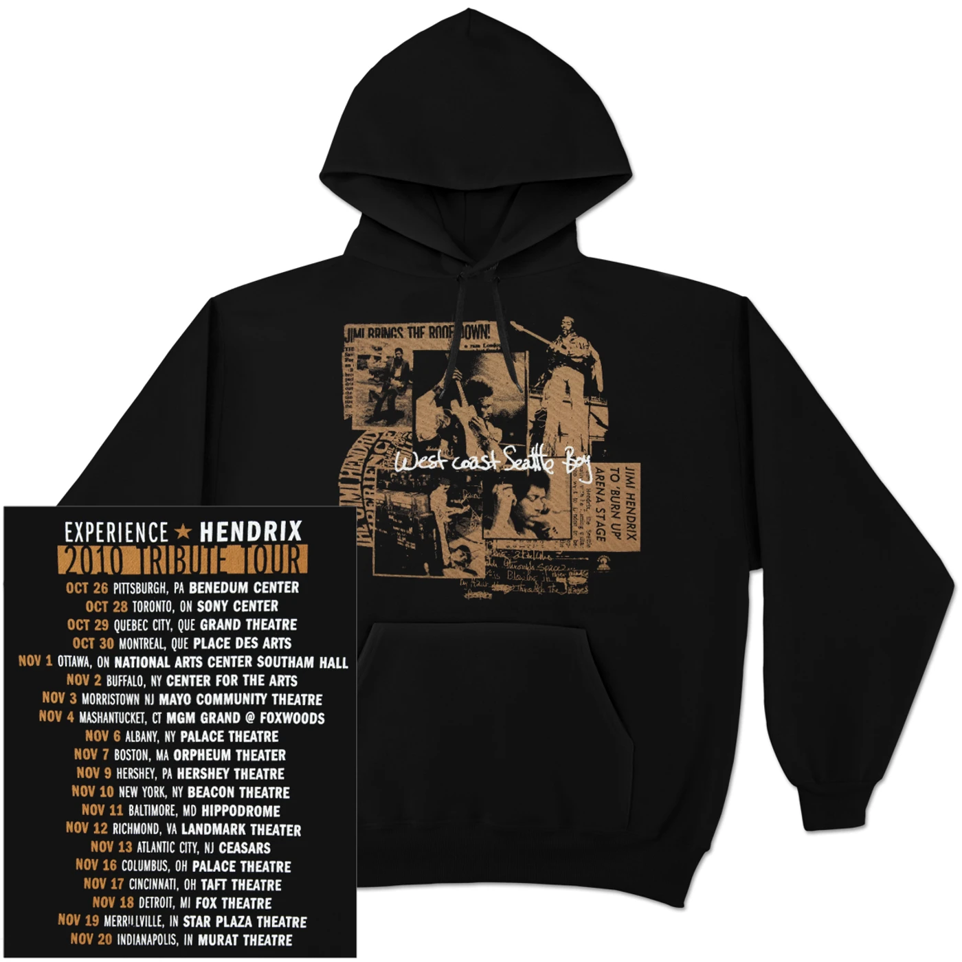 Jimi Hendrix Seattle Boy Hoodie