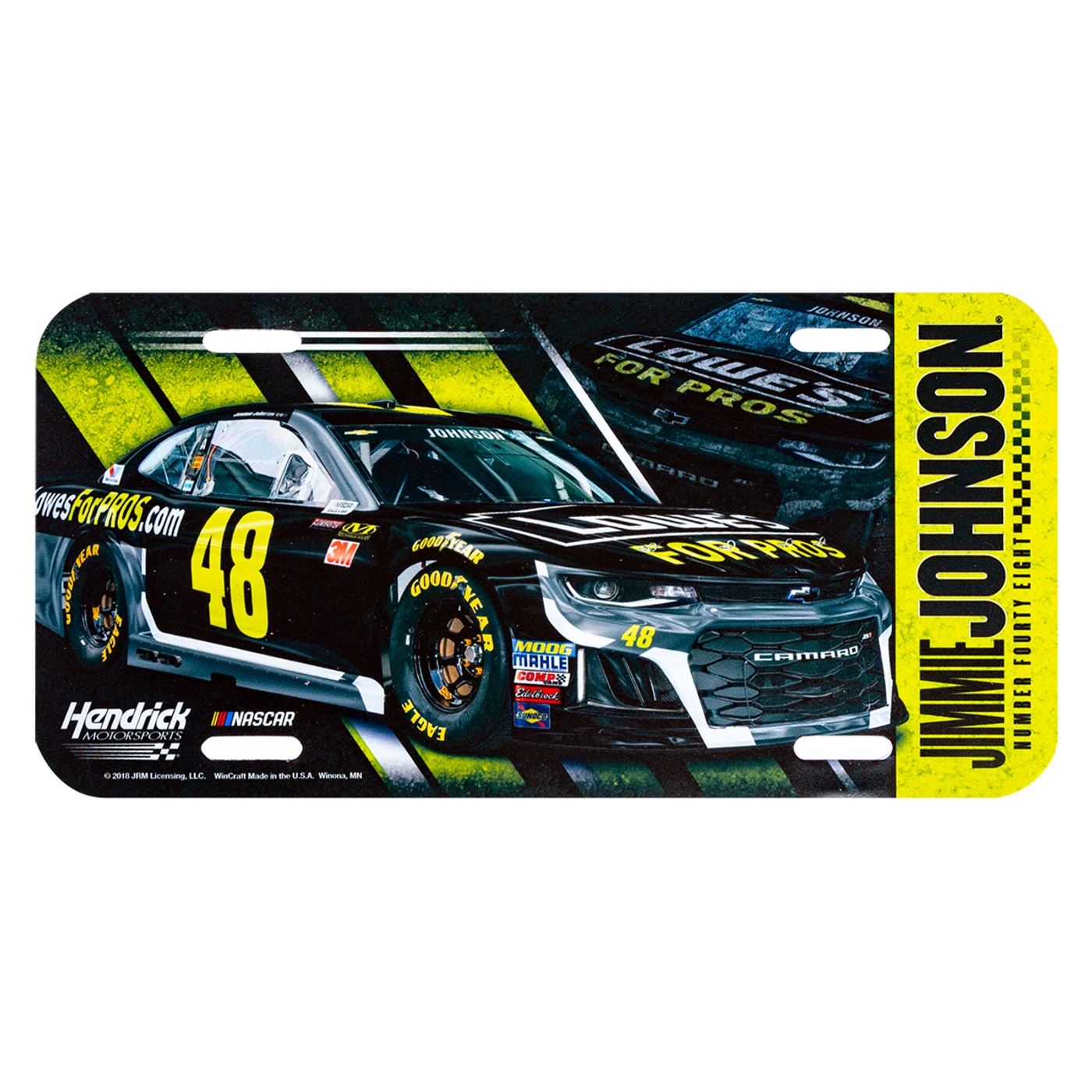 Jimmie Johnson #48 2018 NASCAR License Plate