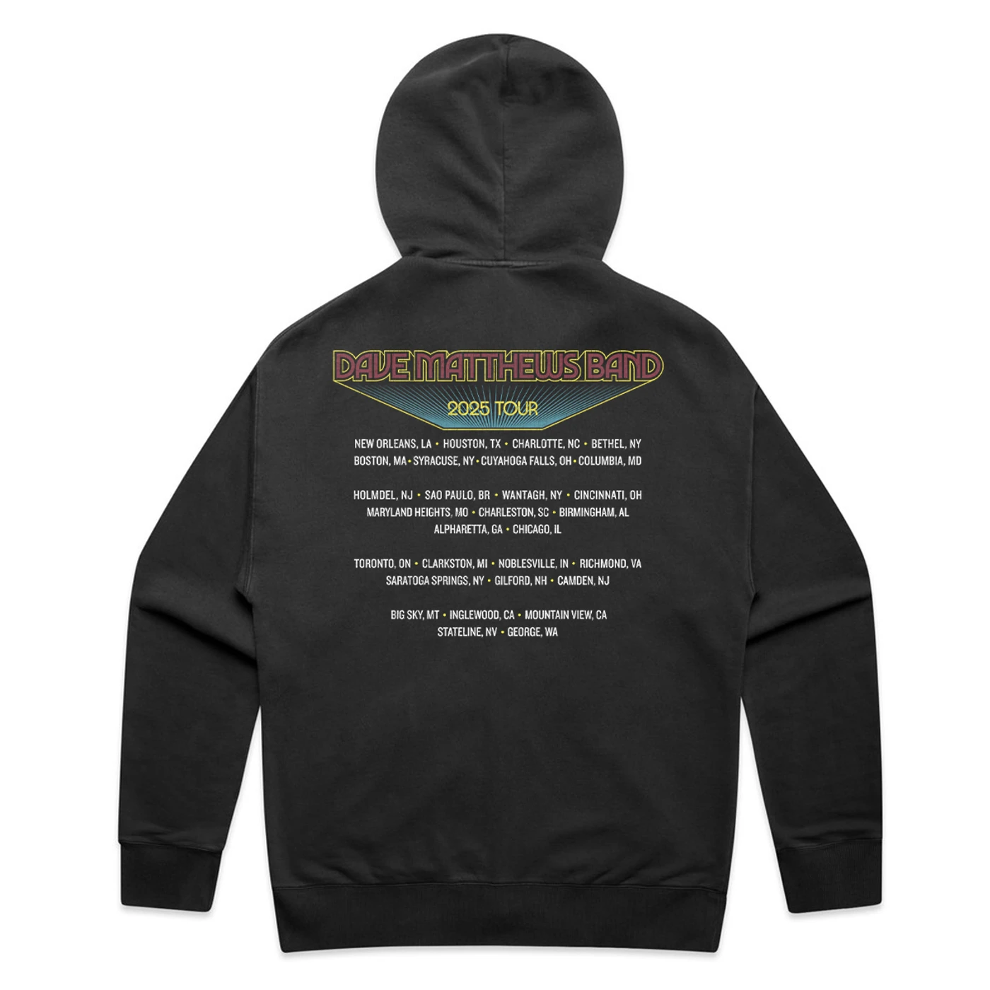 Dave Matthews Band 2025 Tour Zip Hoodie