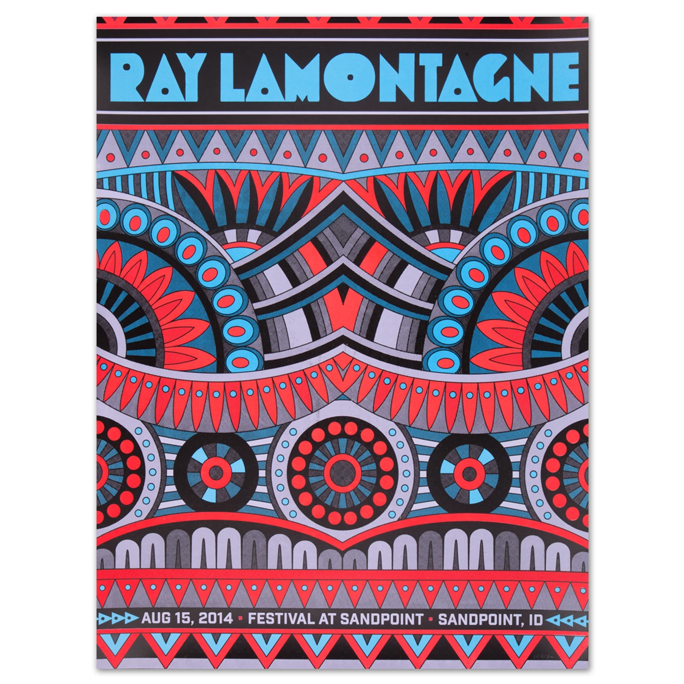 Ray LaMontagne 2014 Sandpoint, ID Event Poster