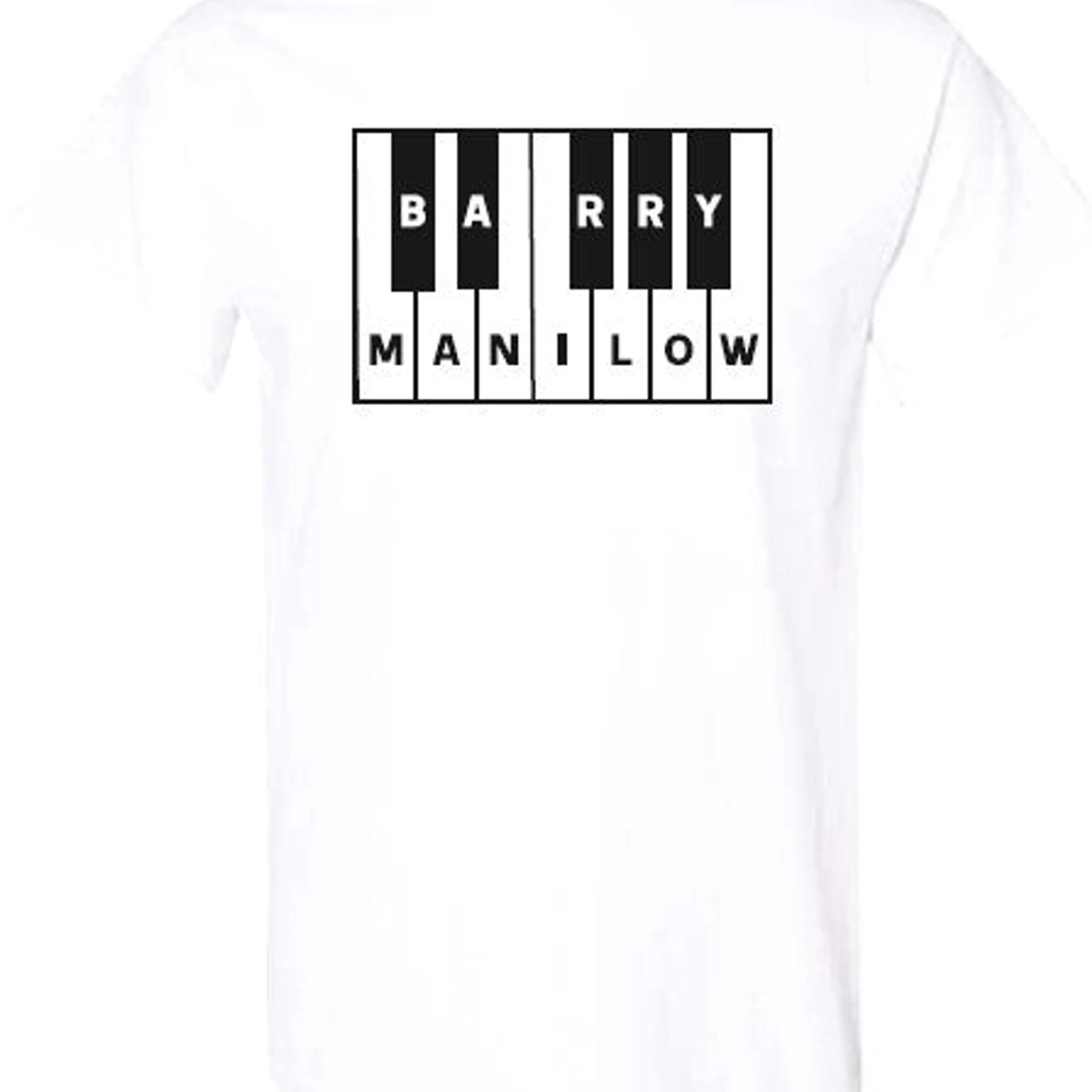 Barry Manilow Manilow Piano White Tee