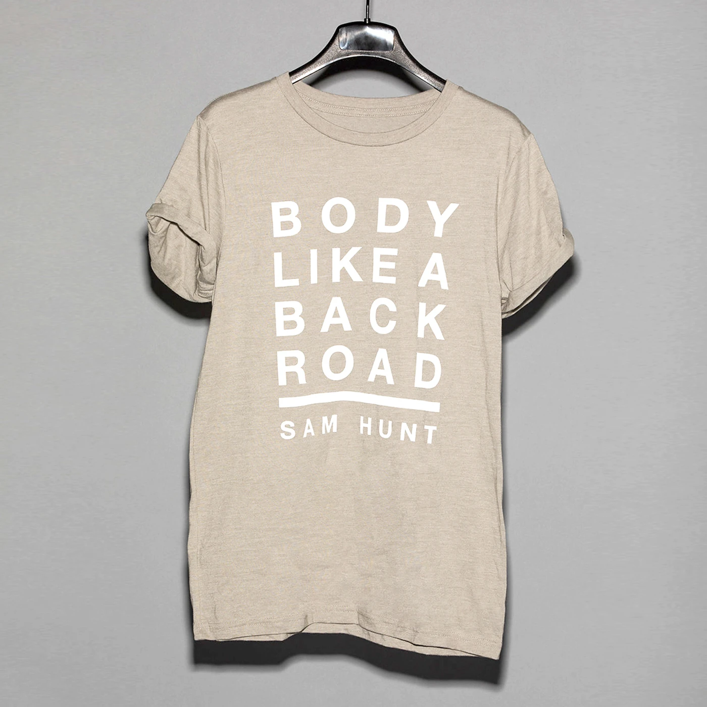 Sam Hunt Body Like A Back Road Rolled Sleeve Tee