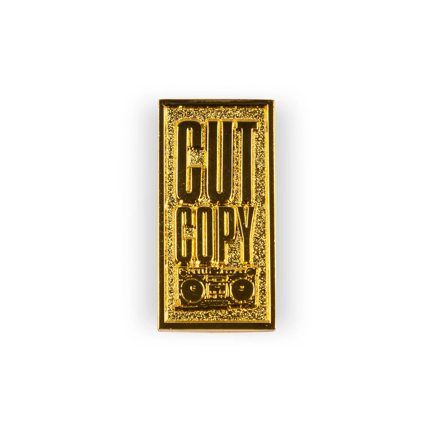 Cut Copy - Gold Enamel Boombox Pin