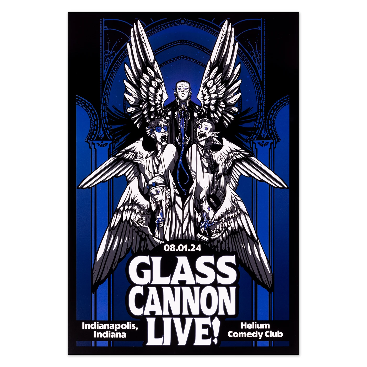 Glass Cannon Network Helium Comedy Club, Indianapolis, IN 08/01/24 Poster