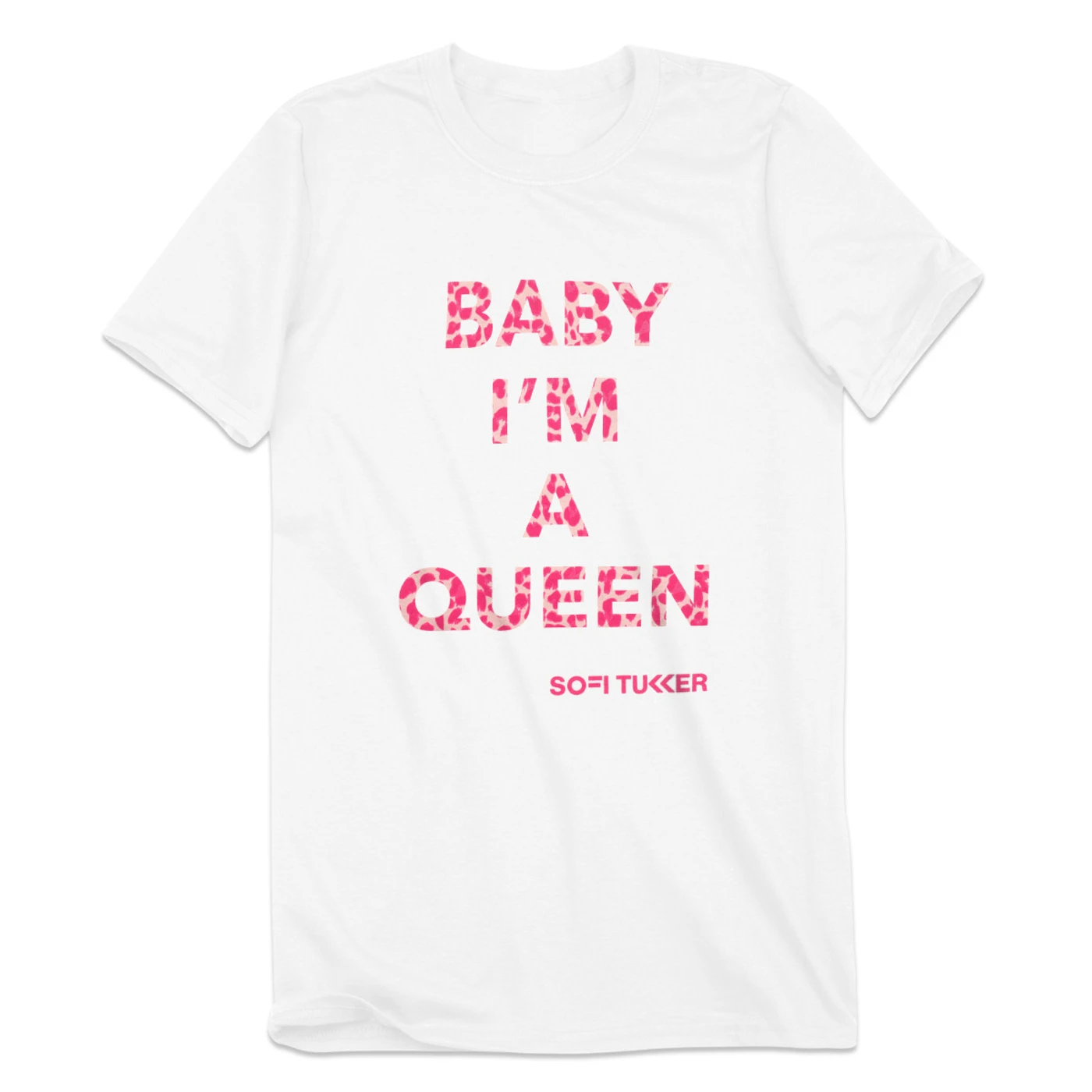 Sofi Tukker Baby I'm A Queen Leopard Print Tee