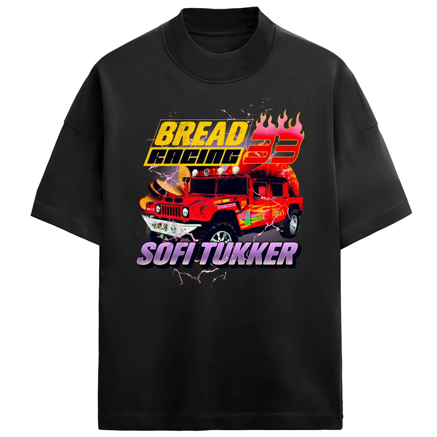Sofi Tukker Off black wide BREAD racing tee