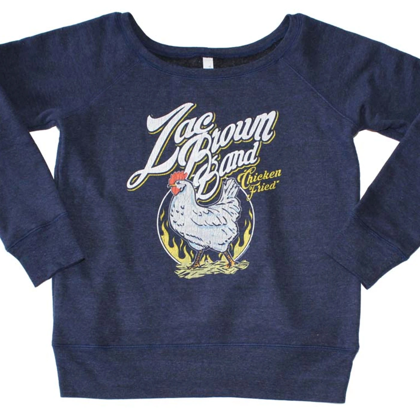 Zac Brown Band Chicken Fried Off the Shoulder Juniors Pullover Sweatshirt