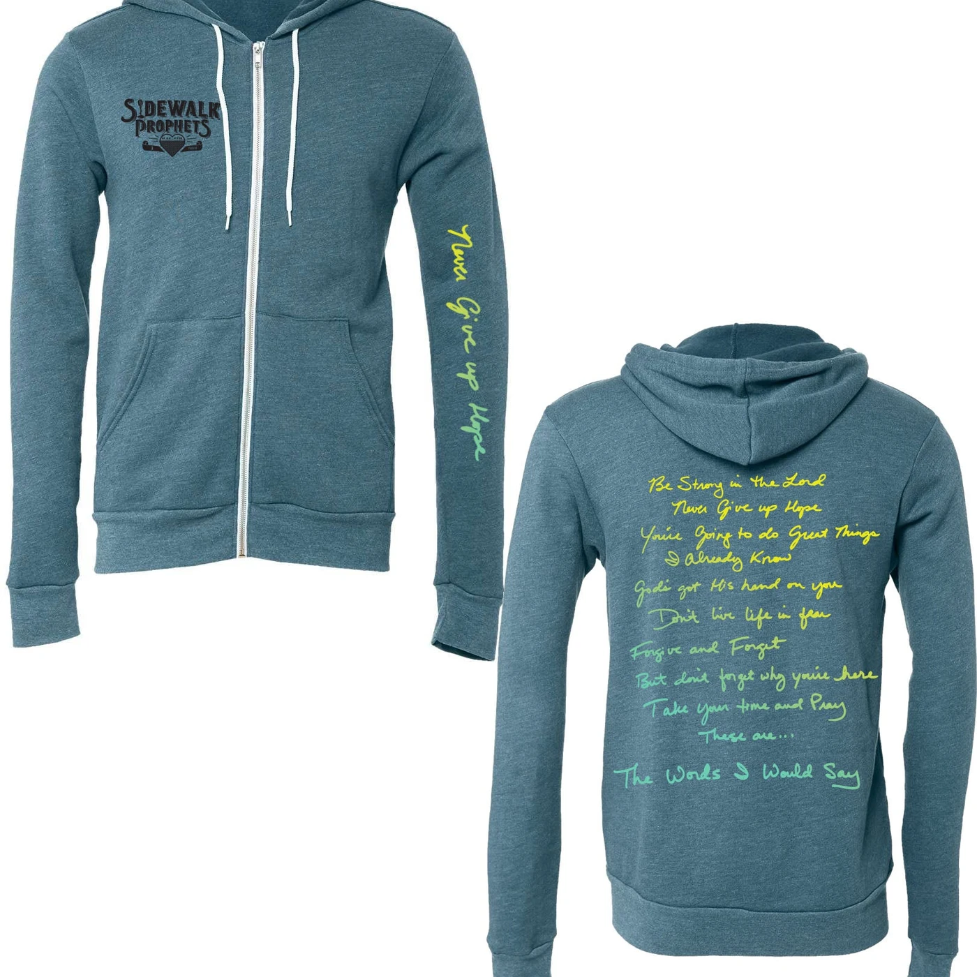 Sidewalk Prophets "Words I Would Say" Lyric Hoodie