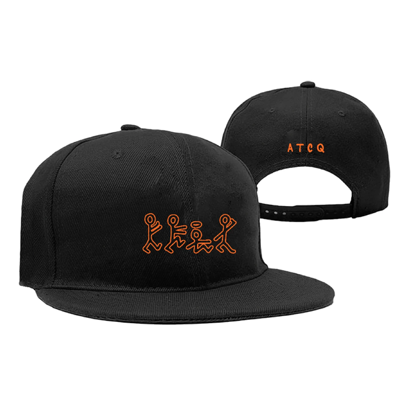 A Tribe Called Quest Orange Figures Snapback Hat