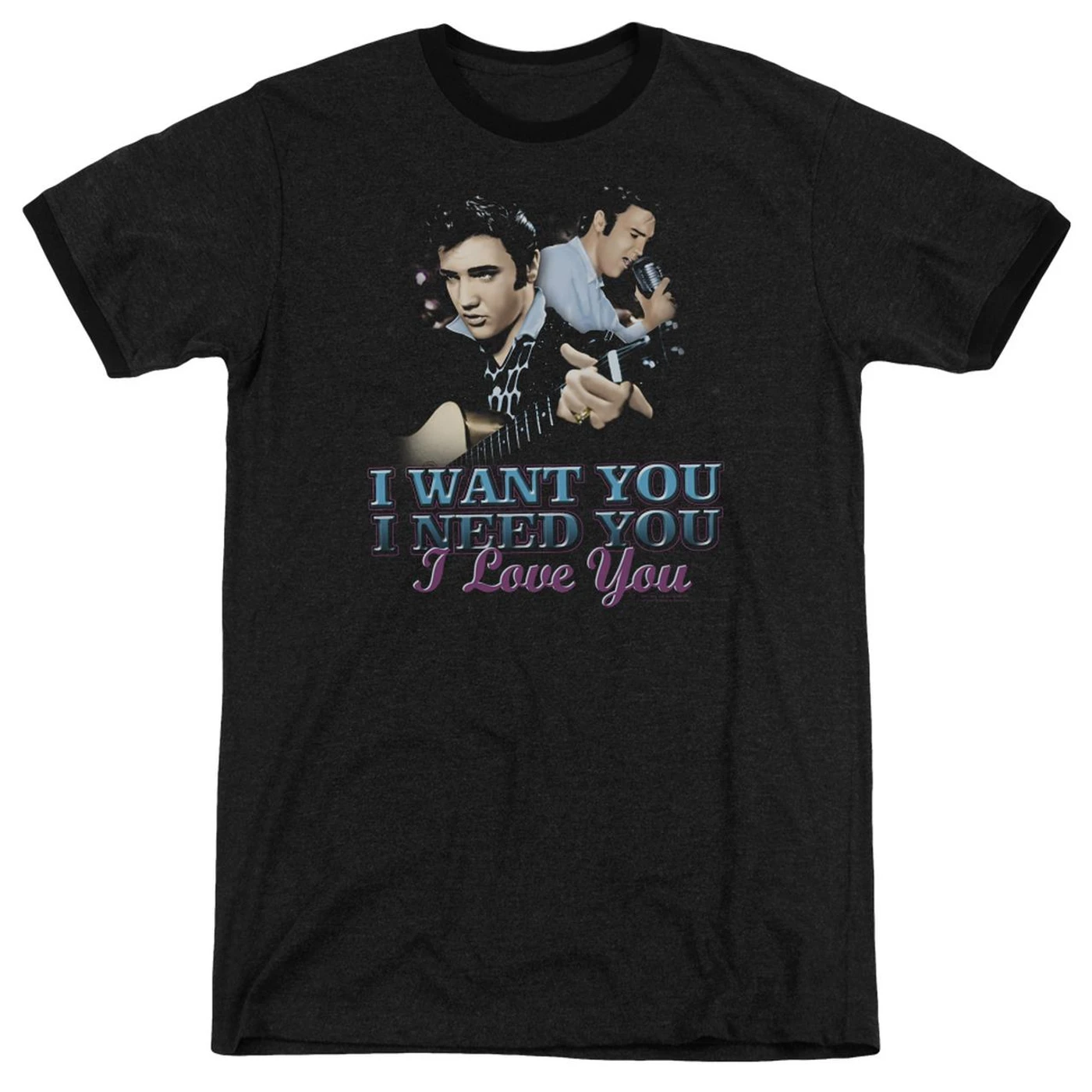 Elvis Presley Shirt | I WANT YOU Premium Ringer Tee