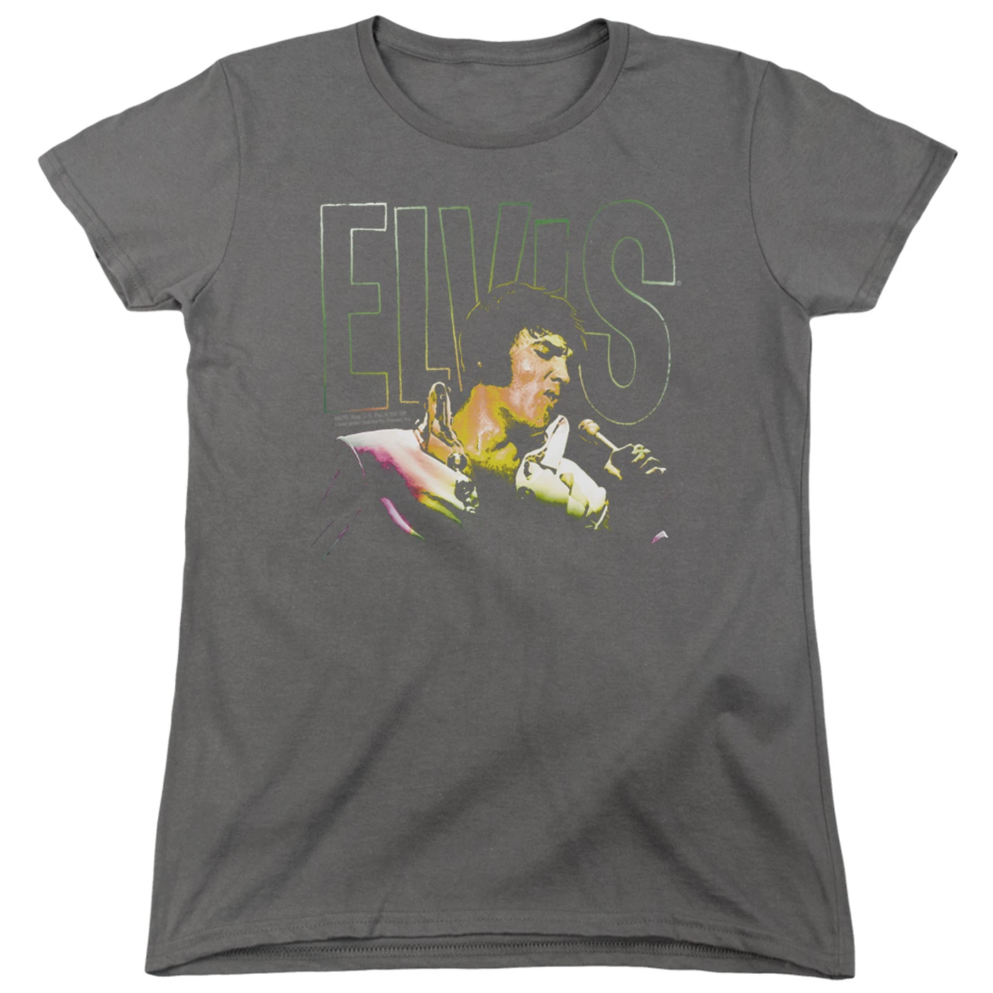 Elvis Presley Women's Shirt | MULTICOLORED Ladies Tee