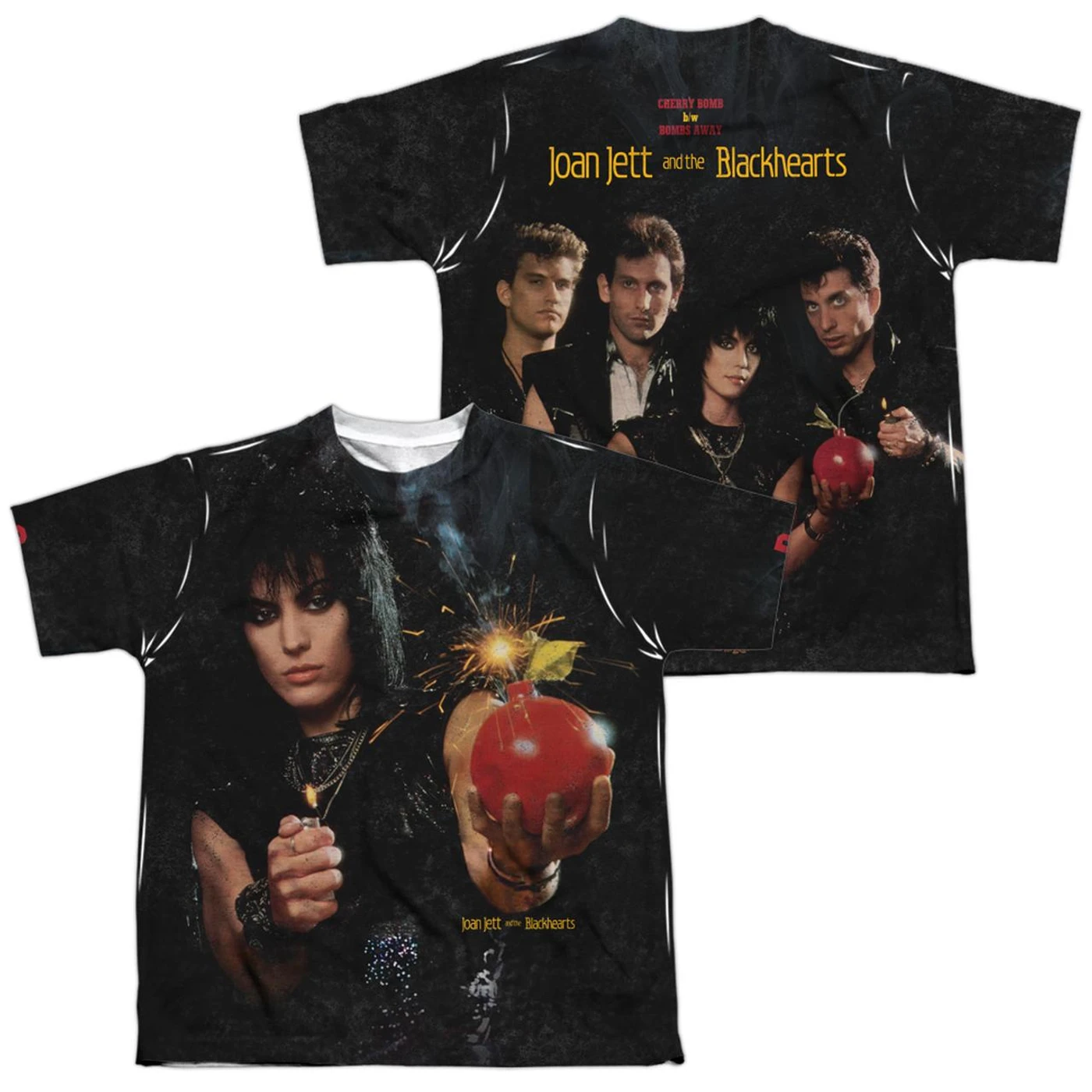 Joan Jett & the Blackhearts Youth Shirt | CHERRY BOMB (FRONT/BACK PRINT) Sublimated Tee