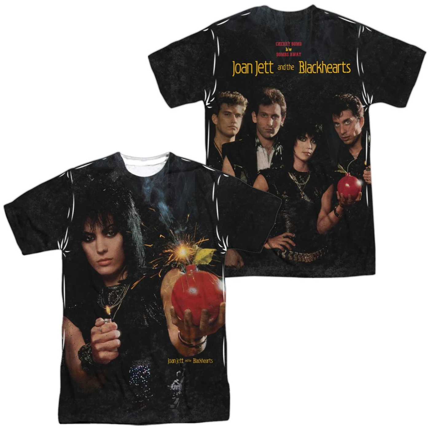 Joan Jett & the Blackhearts Shirt | CHERRY BOMB (FRONT/BACK PRINT) Tee
