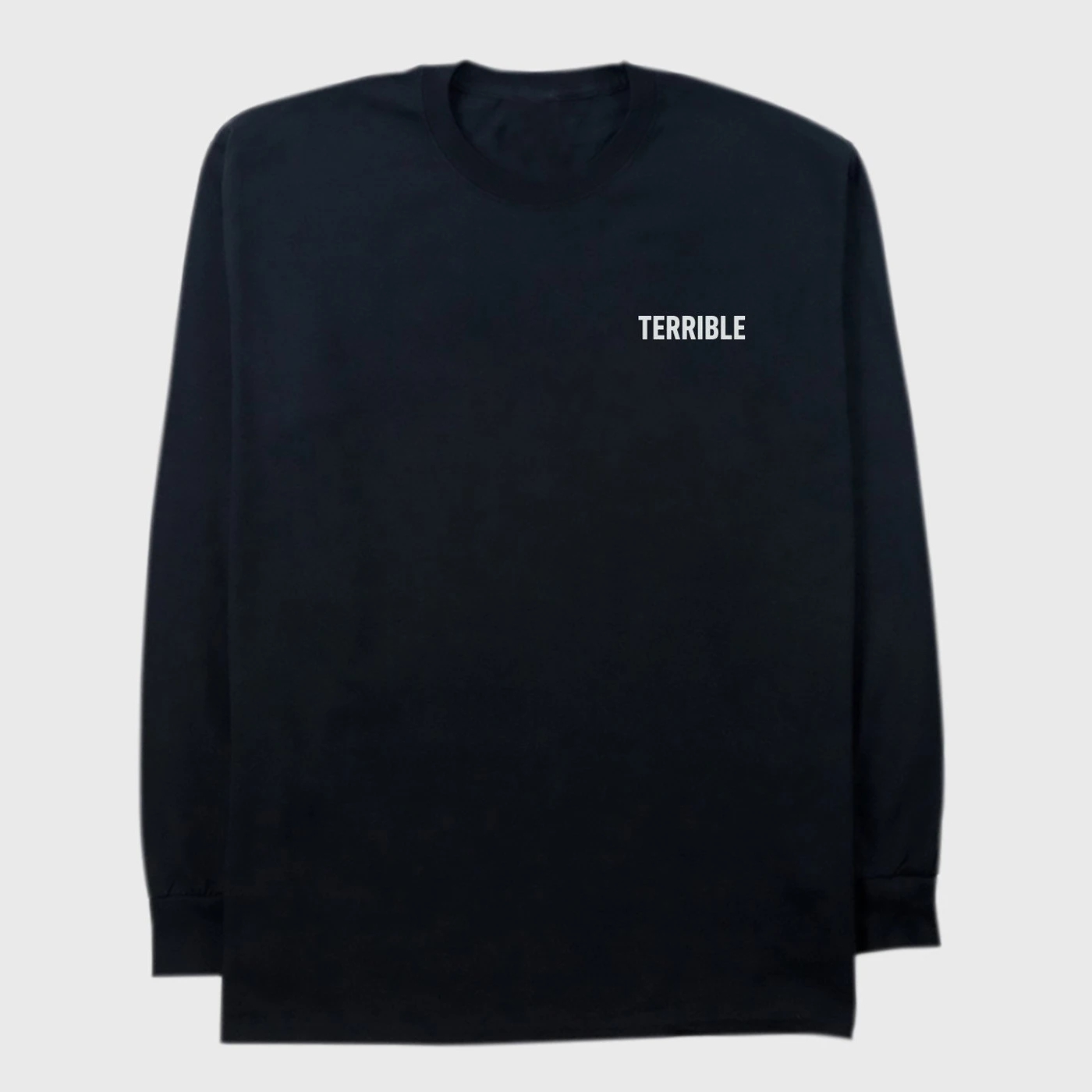 Terrible Records Black Logo Longsleeve
