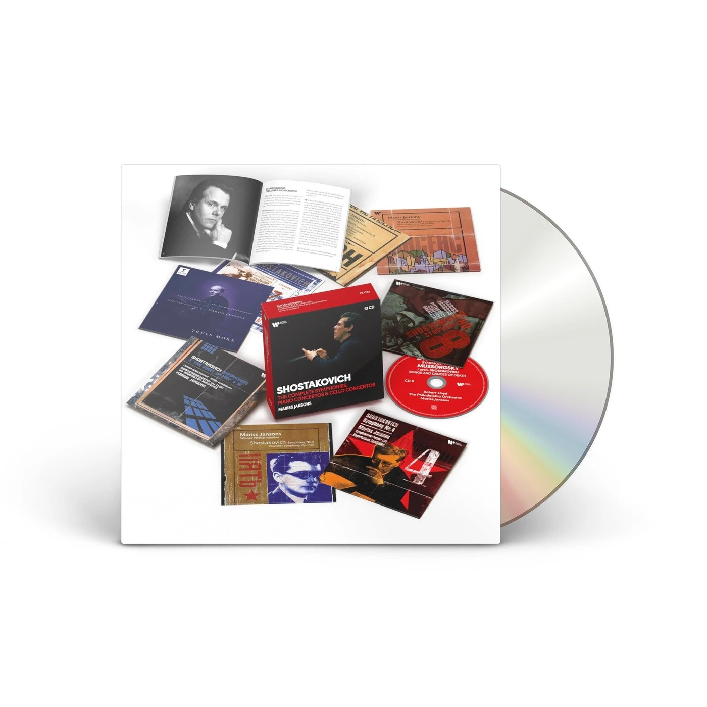 Mariss Jansons Shostakovich: Complete Symphonies, Piano Concertos, Cello Concertos [13CD]