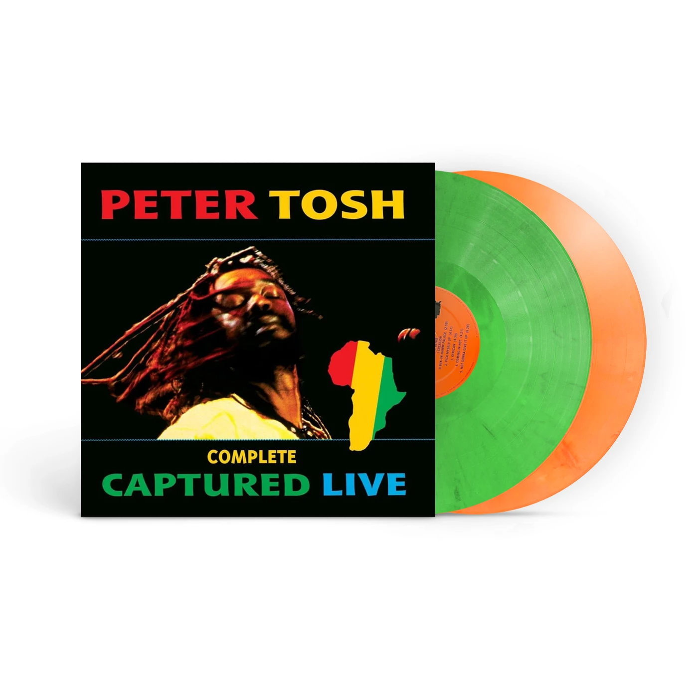 Peter Tosh Complete Captured Live (Marbled Red, Blue, Yellow and Green) Vinyl [2LP]