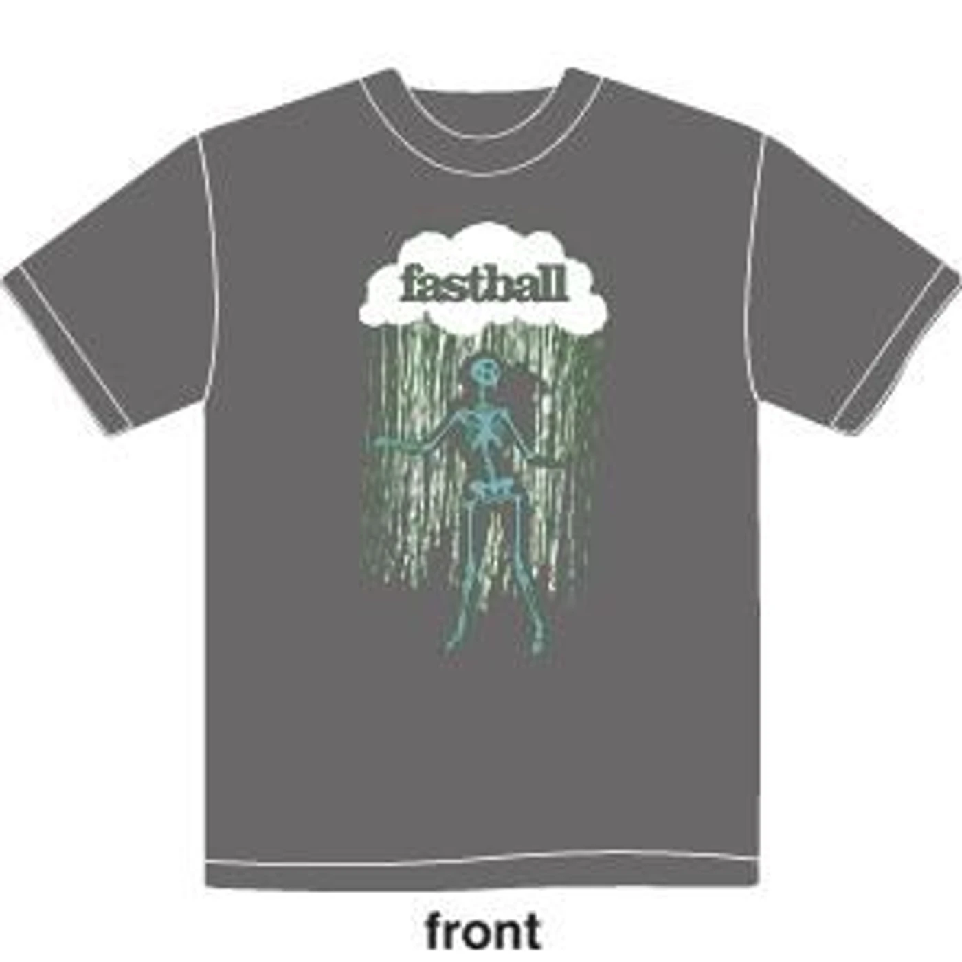 Fastball - Mens Dancing Skeleton Tee (Grey)