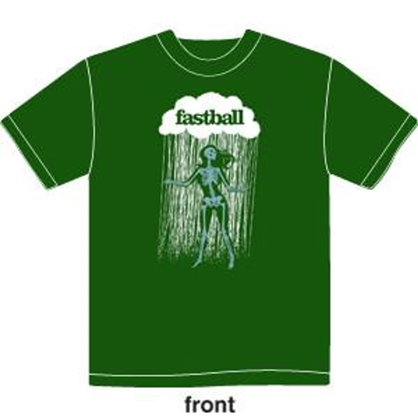 Fastball - Mens Dancing Skeleton Tee (Green)
