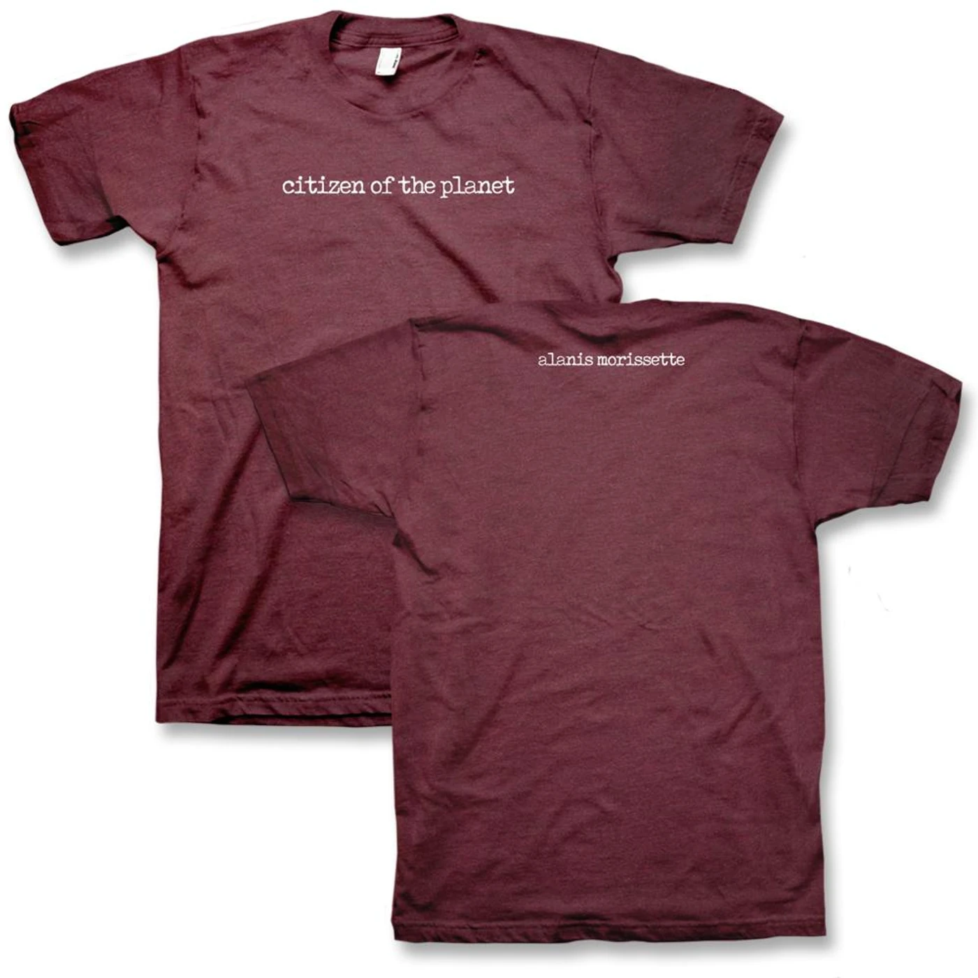 Alanis Morissette Citizen of the Planet T-Shirt (Burgundy)