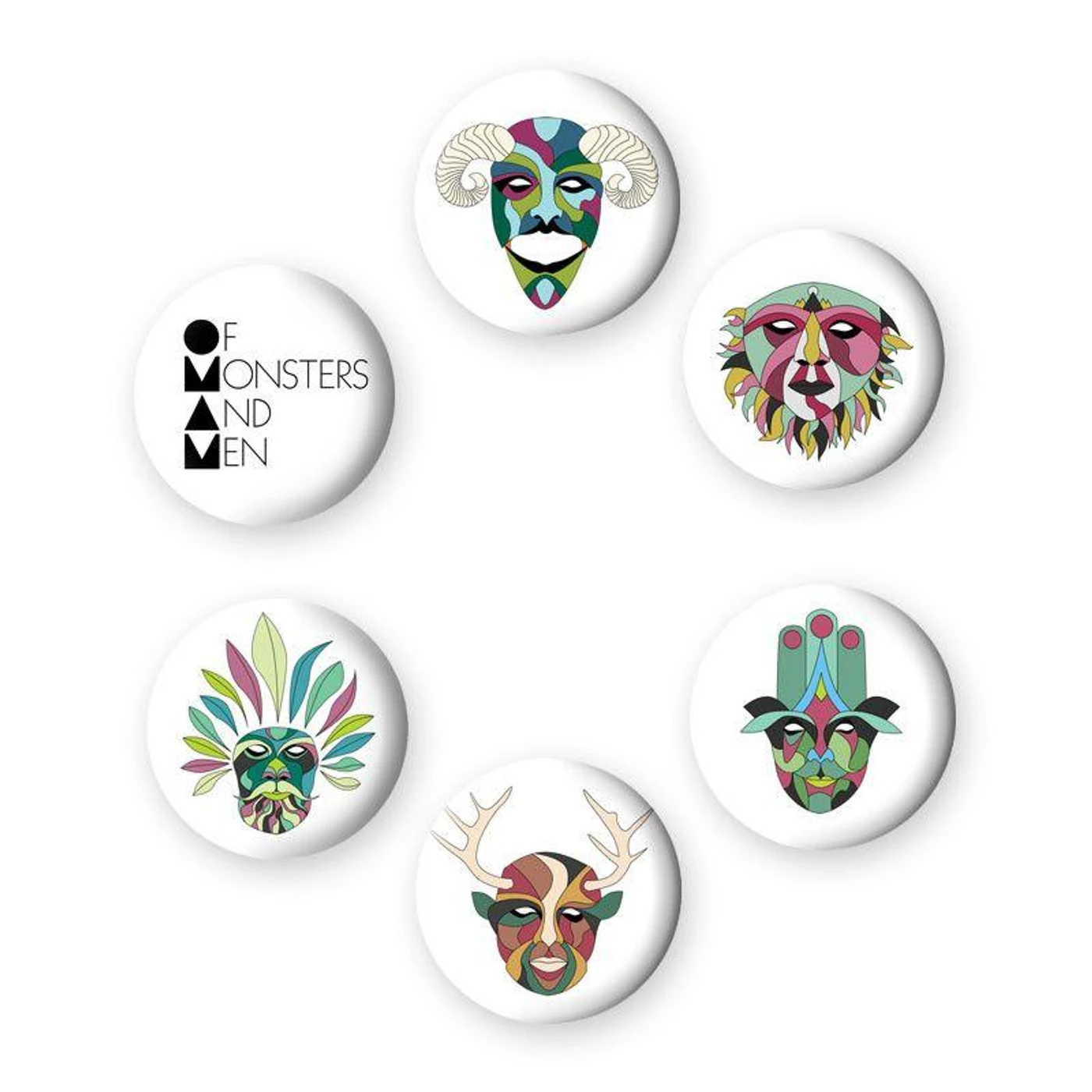 Of Monsters and Men OMAM Button Set